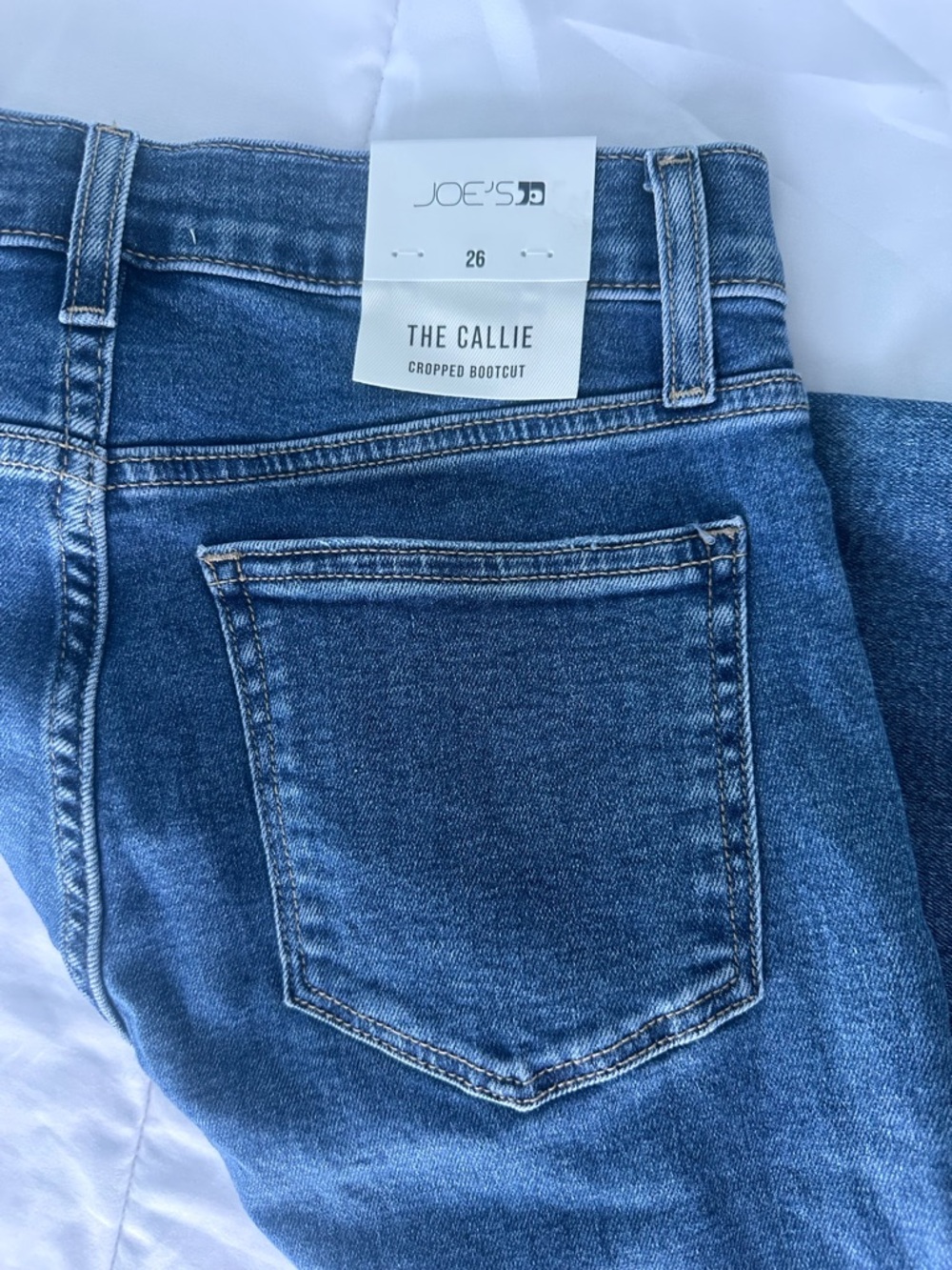 Joe's Jeans The Callie Cropped Bootcut Jeans - Blue Denim SZ 26